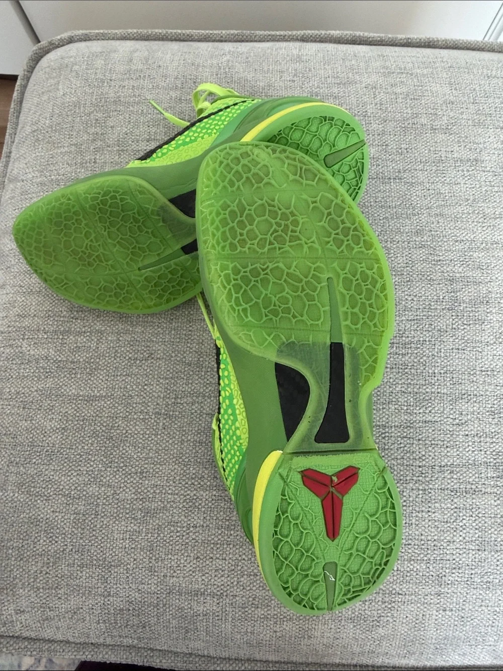 Nike Neon Green Basketball Sneakers with Black Swoosh